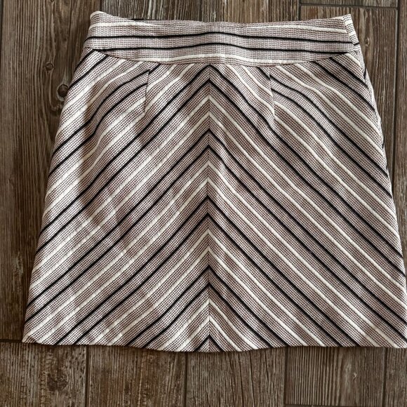 Ann Taylor Loft Skirt Womens 8 NEW A Line Woven Preppy Academia Tweed Retro 70s‎ - Picture 7 of 7